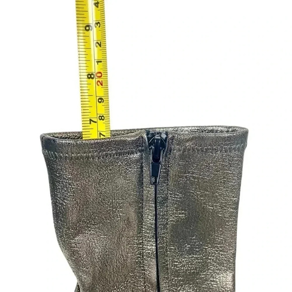 Design Lab x Lord&Taylor Maala Boots Size 8B Metallic Silver Pewter High Heels. - Picture 15 of 16